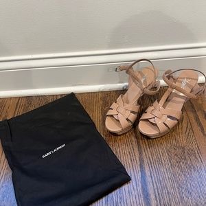 Saint Laurent tribute platform sandals 75mm